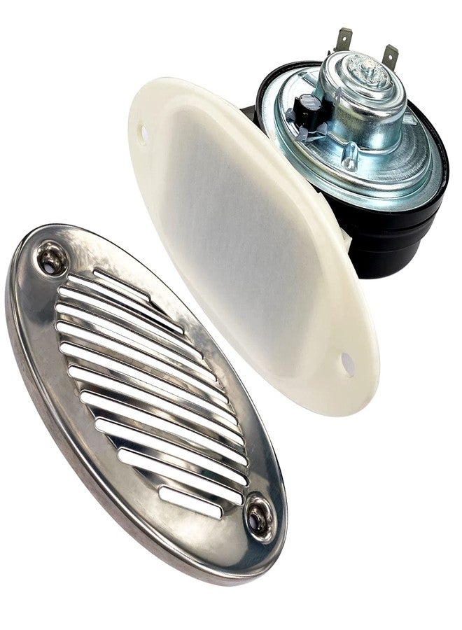 FUYEAR 5190512 Boat Horns 316 Stainless Steel 12V 125DB Waterproof Marine Horn Sound Bright With Two Types of 316 Stainless Steel Mounting Screws - Image 2